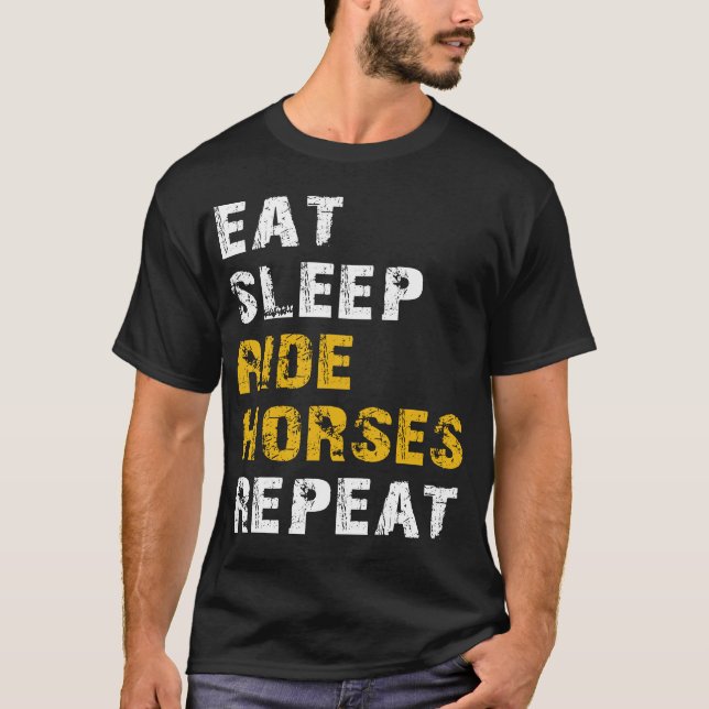 Camiseta comer cavalos (Frente)