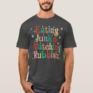 Camiseta Comer comida natalina lixo e assistir a Natal ruim