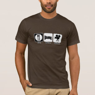 Camiseta comer como dormir direto