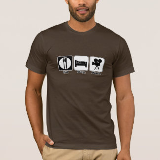 Camiseta comer como dormir direto