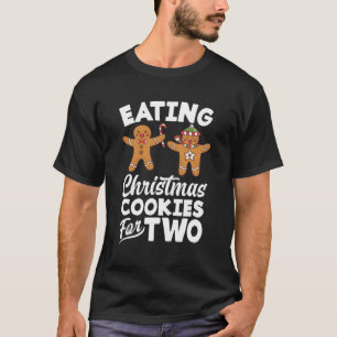 Camiseta Comer Cookies Para Dois Anúncios De Gravidez