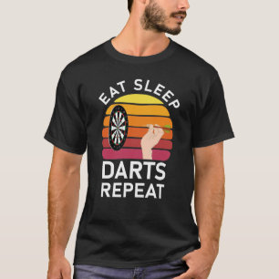 Camiseta comer dardos de sono repetir atirar