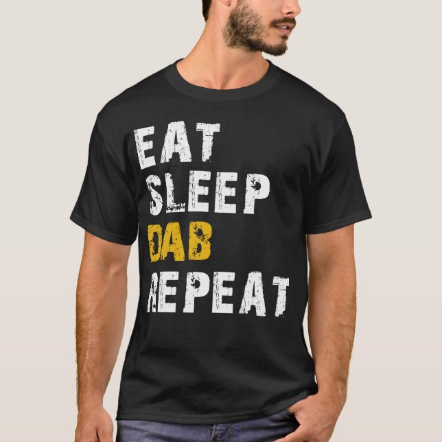 Camiseta comer deitar novamente (Frente)