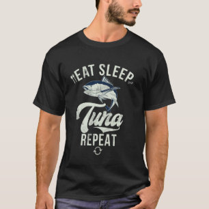 Camiseta Comer Dormir Atum Repetir Pesca de Atum