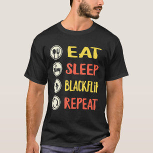 Camiseta Comer Dormir Back Flip Parkour Ginástica Acrobacia