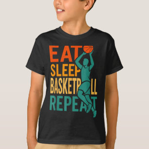 Camiseta Comer dormir basquete repetir