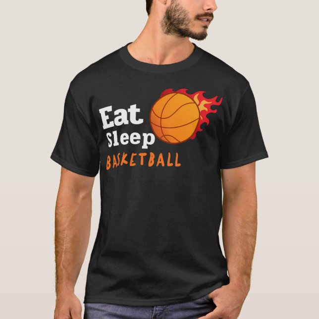 Camiseta Comer Dormir Basquetebol (Frente)