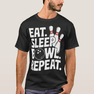 Camiseta Comer Dormir Boliche