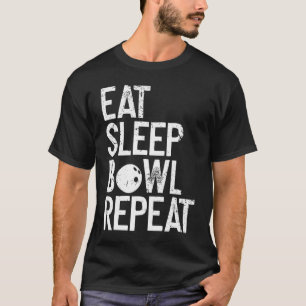 Camiseta Comer Dormir Bowl Repetir Boliche
