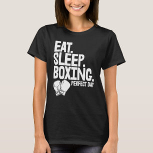 Camiseta Comer Dormir Boxe Dia Perfeito Esportes Boxe Fem