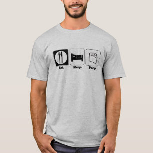 Camiseta comer dormir cagar