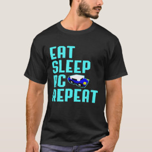 Camiseta Comer Dormir Carros Rc Repetir Cota de Mecânico de