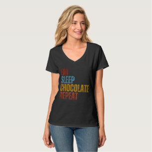 CAMISETA COMER DORMIR CHOCOLATE REPETIR