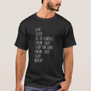 Camiseta Comer Dormir Clínicas Design Radiologia Técnico de
