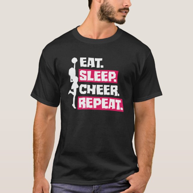 Camiseta Comer Dormir Comemorar Repetir   Liderança de Torc (Frente)