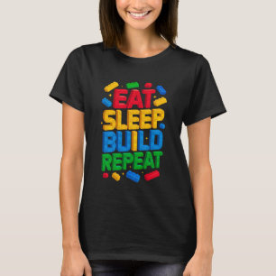 Camiseta COMER Dormir Construir Repetir Mestre Construtor C