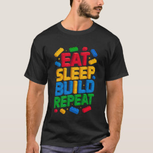 Camiseta COMER Dormir Construir Repetir Mestre Construtor C
