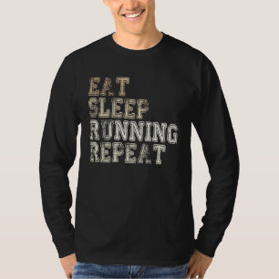 Camiseta Comer Dormir Correndo Repetir Correndo Ditado de