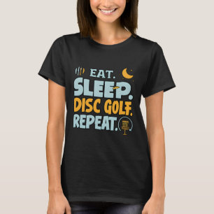 Camiseta Comer Dormir Disco Golfe Repetir Divertido Jogador