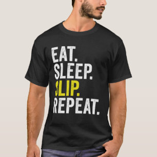 Camiseta Comer Dormir Escorregar Repetir Críquete