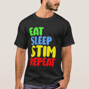 Camiseta Comer Dormir Estímulo Repetir Orgulho Espectro Cri