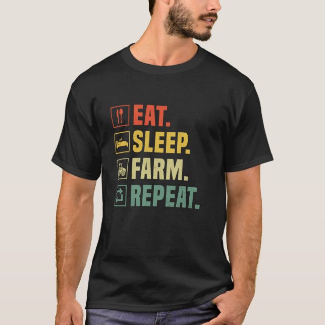 Camiseta Comer Dormir Fazenda Repetir (Frente)