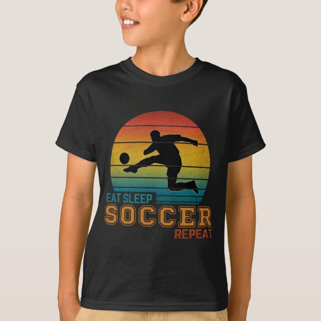 Camiseta Comer Dormir Futebol Repetir (Frente)
