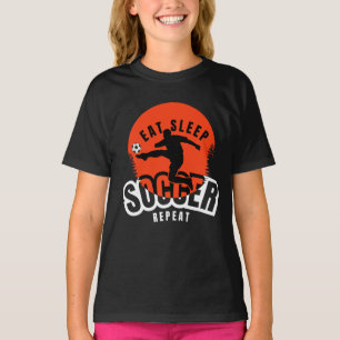 Camiseta comer dormir futebol repetir