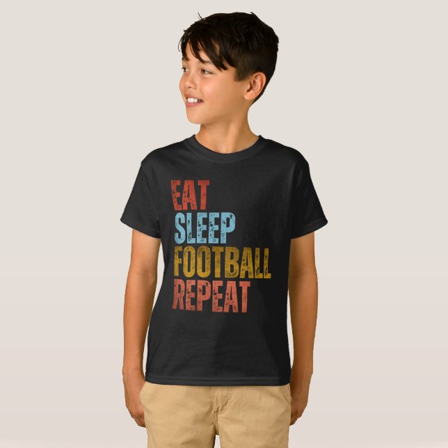 CAMISETA COMER DORMIR FUTEBOL REPETIR (Frente Completa)
