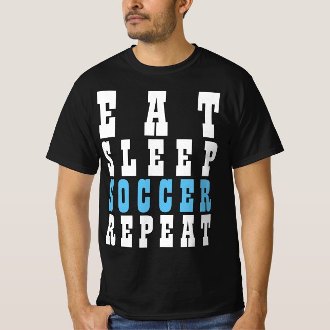 CAMISETA COMER DORMIR FUTEBOL REPETIR (Frente)