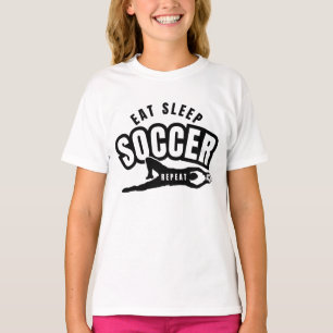 Camiseta comer dormir futebol repetir