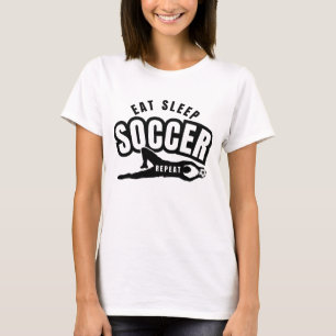 Camiseta comer dormir futebol repetir