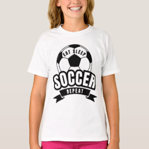 Camiseta comer dormir futebol repetir