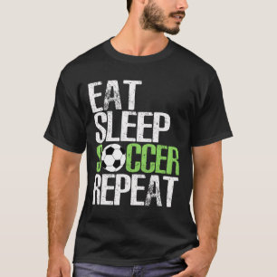 Camiseta Comer Dormir Futebol Repetir Presente Legal Despor