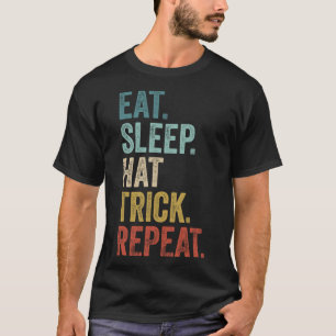 Camiseta Comer Dormir Hat Trick Repetir Futebol Hóquei no G