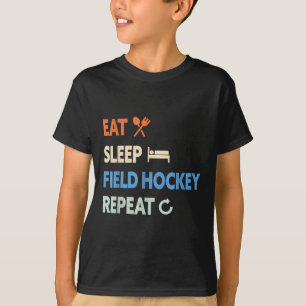Camiseta Comer Dormir Hóquei em Campo Repita _1