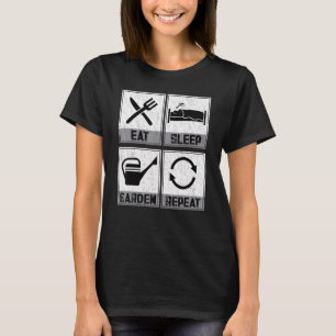Camiseta Comer Dormir Jardim Repetir Jardinagem Plantas Jar