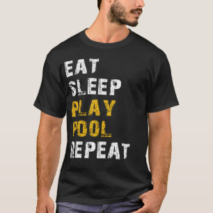 Camiseta comer dormir jogar piscina