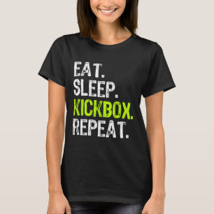 Camiseta Comer Dormir Kickbox Repetir Kickboxing Kick Boxin