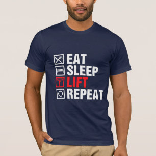 Camiseta Comer Dormir Levantar Repetir