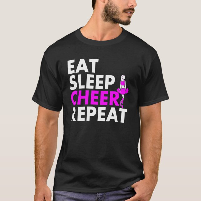Camiseta Comer Dormir Líder de Torcida Repetir (Frente)