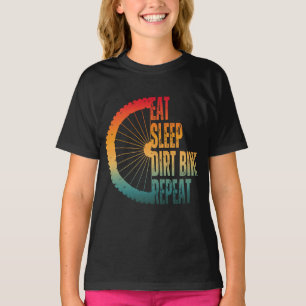 CAMISETA COMER DORMIR MOTO DE TERRENO REPETIR