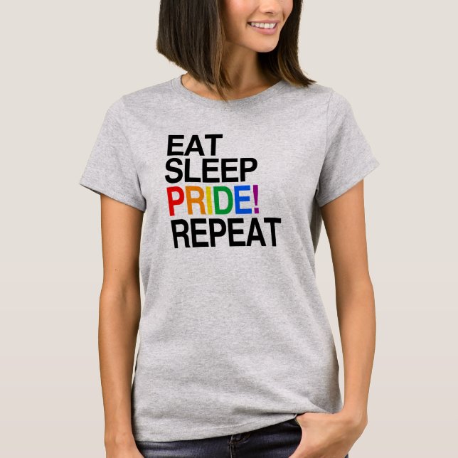 Camiseta Comer Dormir Orgulho Repetir (Frente)