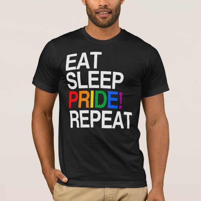 Camiseta Comer Dormir Orgulho Repetir (Frente)
