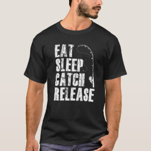 Camiseta Comer Dormir Pegar Soltar Conjunto de Pesca Pescad