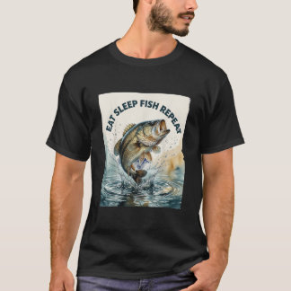 Camiseta Comer Dormir Peixe Repetir