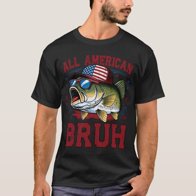 Camiseta Comer Dormir Peixe Repetir - Pesca Divertida (Frente)