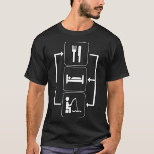 Camiseta Comer Dormir Pescar Repetir