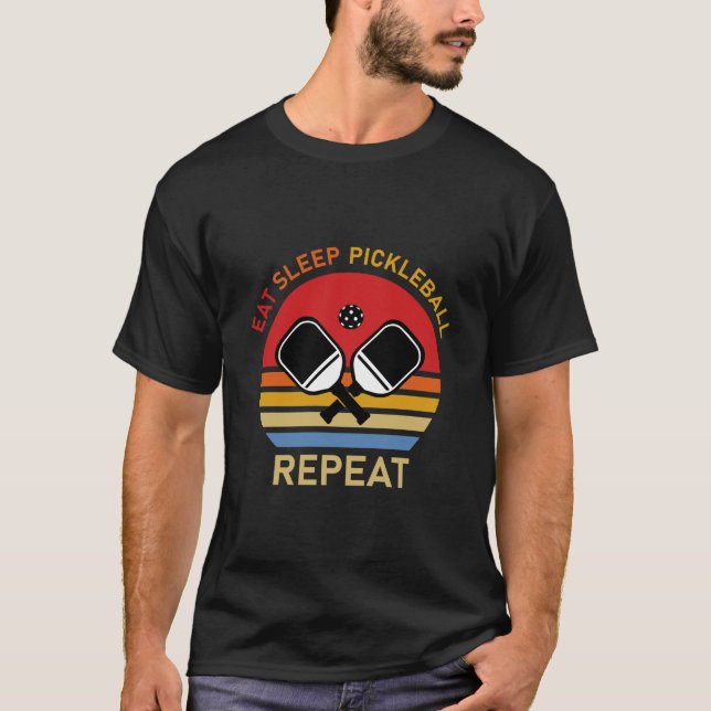 Camiseta Comer - Dormir - Pirelha - Repetir (Frente)