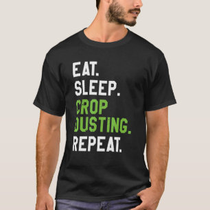 Camiseta Comer Dormir Polvilhamento de Culturas Repetir Pul